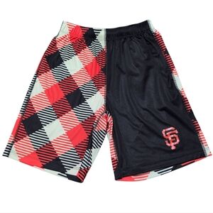 San Francisco Giants Plaid Casual Shorts Genuine Merchandise Loudmouth Sports